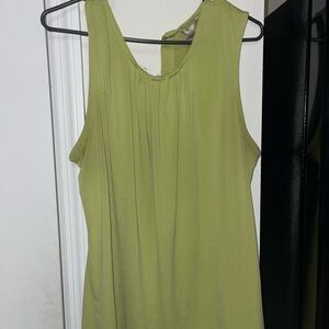 Elegant Green Sleeveless Top